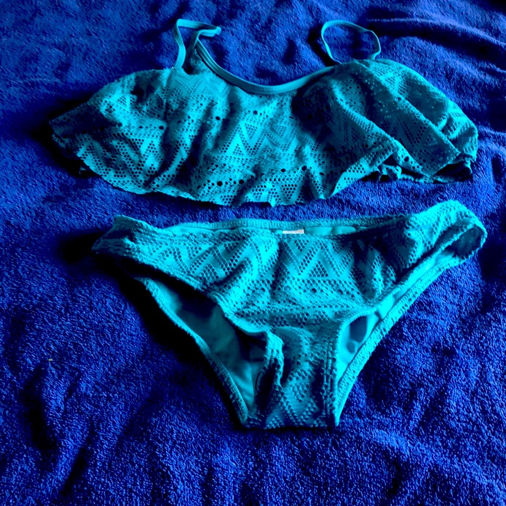 New aqua bikini women’s large